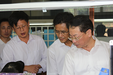 福建省紀委副書記、監(jiān)察廳廳長陳善光一行視察虹潤公司